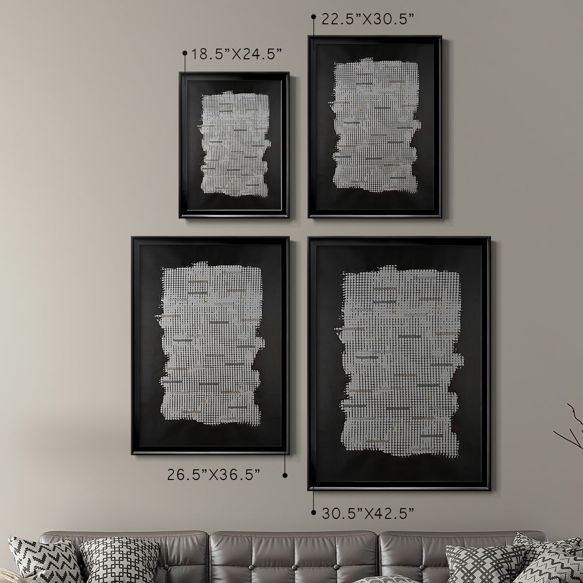 Bits & Bytes I - Modern Framed Canvas Print