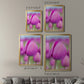 Magenta Stem - Modern Framed Canvas Print