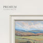 Hilly Countryside I - Double Matboard Framed Print