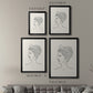 Greek Busts III - Modern Framed Canvas Print