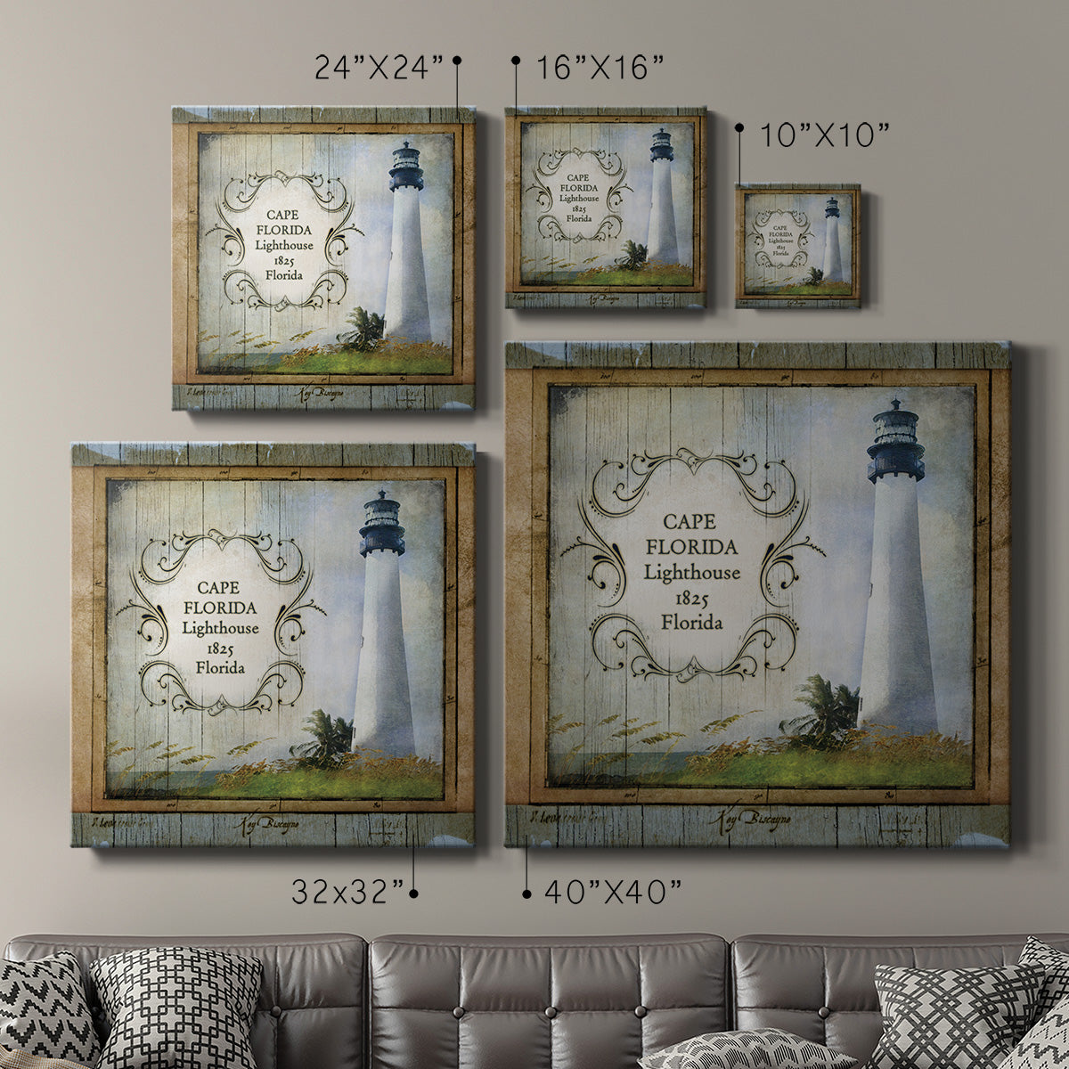 Florida Lighthouse III-Premium Gallery Wrapped Canvas - Ready to Hang