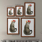 Flower Crown Cats I - Premium Framed Canvas 2 Piece Set - Ready to Hang