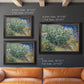 Impressionist lilac flower painting by Vincent van Gogh in an ornate black frame with gilded inner detail shown in multiple size options.