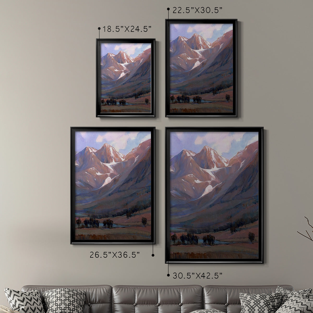 Epic II - Modern Framed Canvas Print