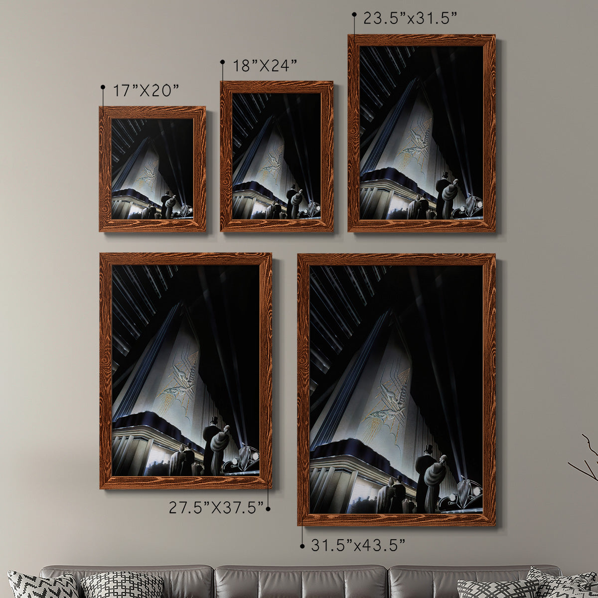 Nocturne - Premium Framed Canvas 2 Piece Set - Ready to Hang