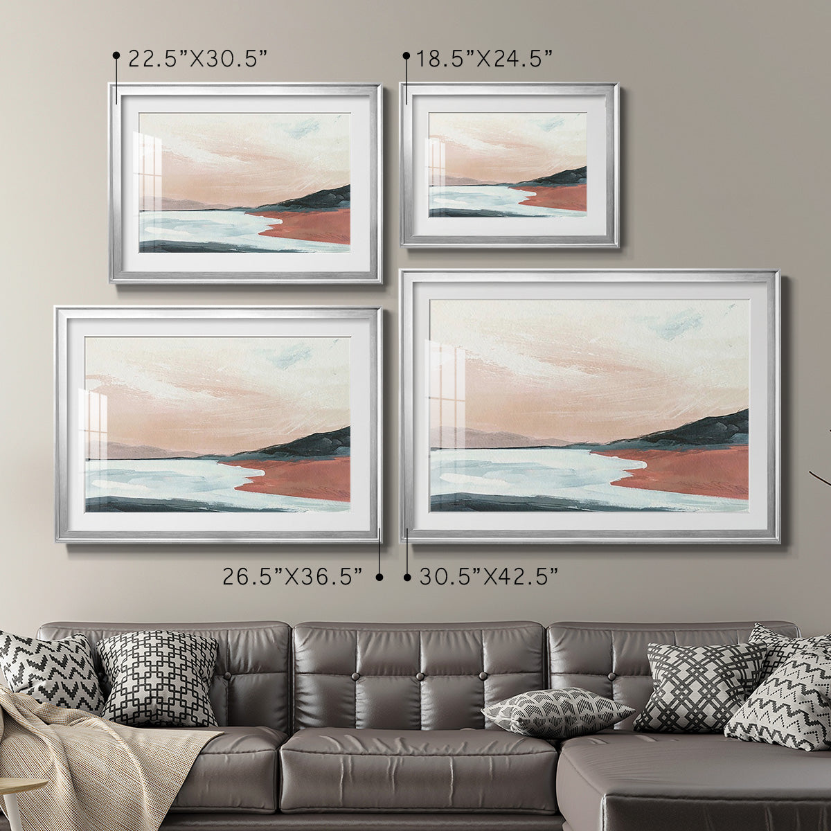 Paynes Coast II - Modern Framed Art Print