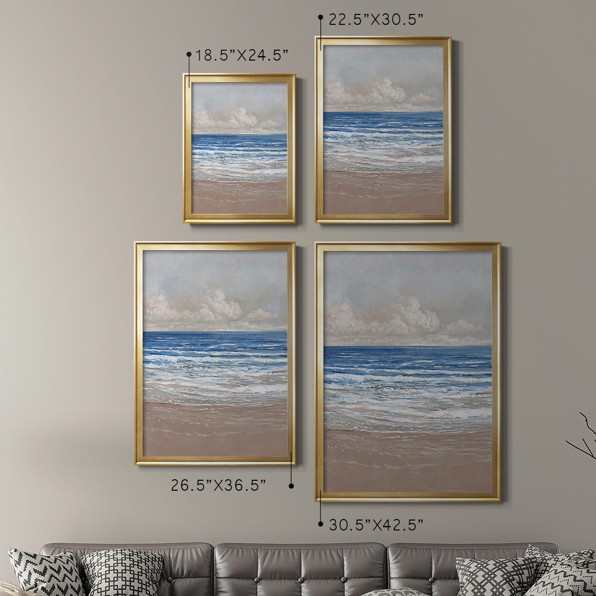 Stress-Free II - Modern Framed Canvas Print