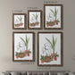 Size comparison chart for a set of two walnut barnwood framed canvas prints.
