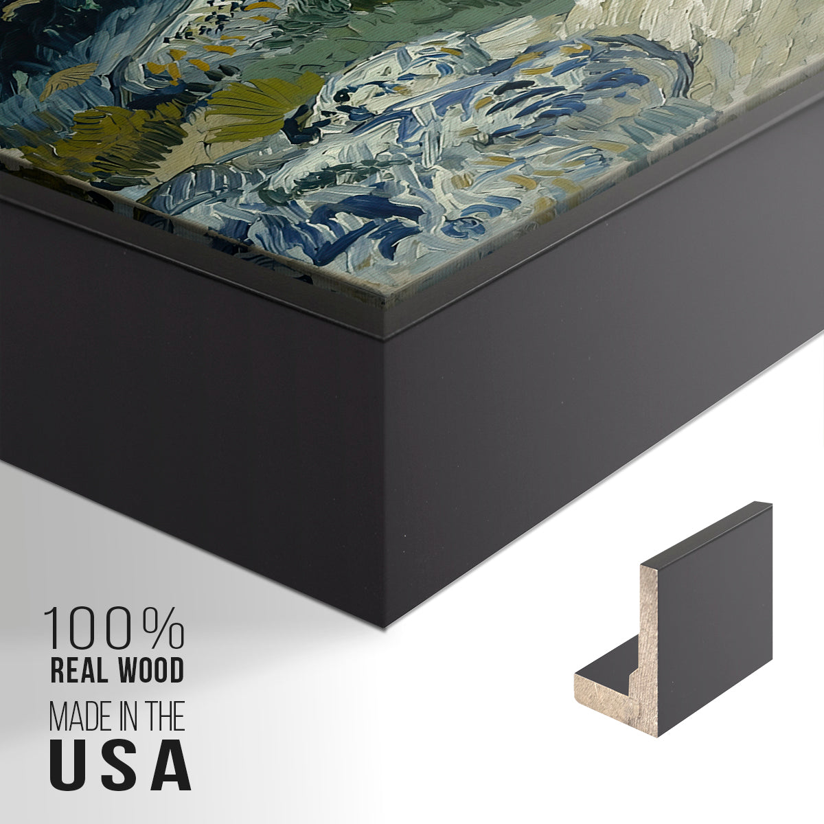 The Rocks, 1888 - Floater Framed Canvas Print