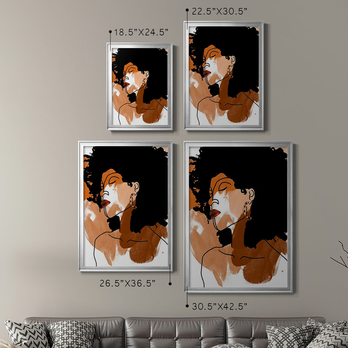 Phenomal Women II - Modern Framed Canvas Print