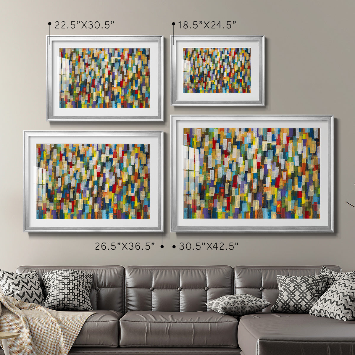 Confetti II Premium Framed Print - Ready to Hang