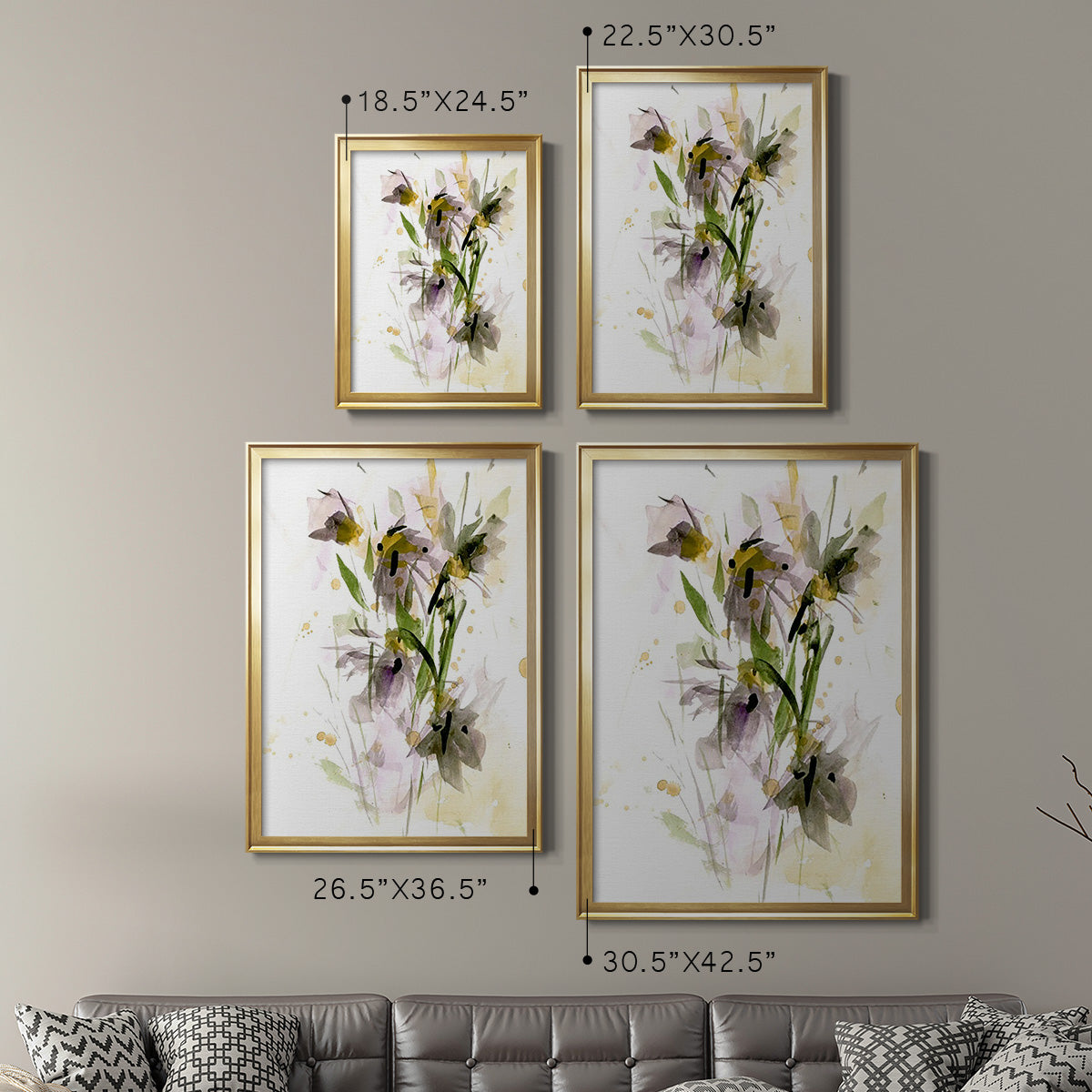 After Rain IV - Modern Framed Canvas Print