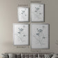 Indigo Sketch I - Modern Framed Canvas Print