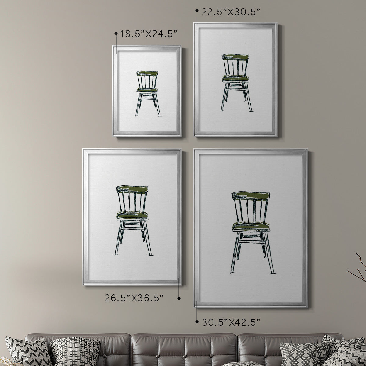 Take a Seat IV - Modern Framed Canvas Print