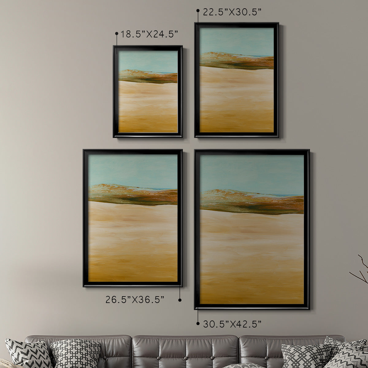 Yesterday's Today - Modern Framed Canvas Print