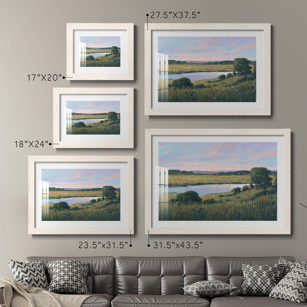 Spring Marsh II - Barnwood Framed Art Print