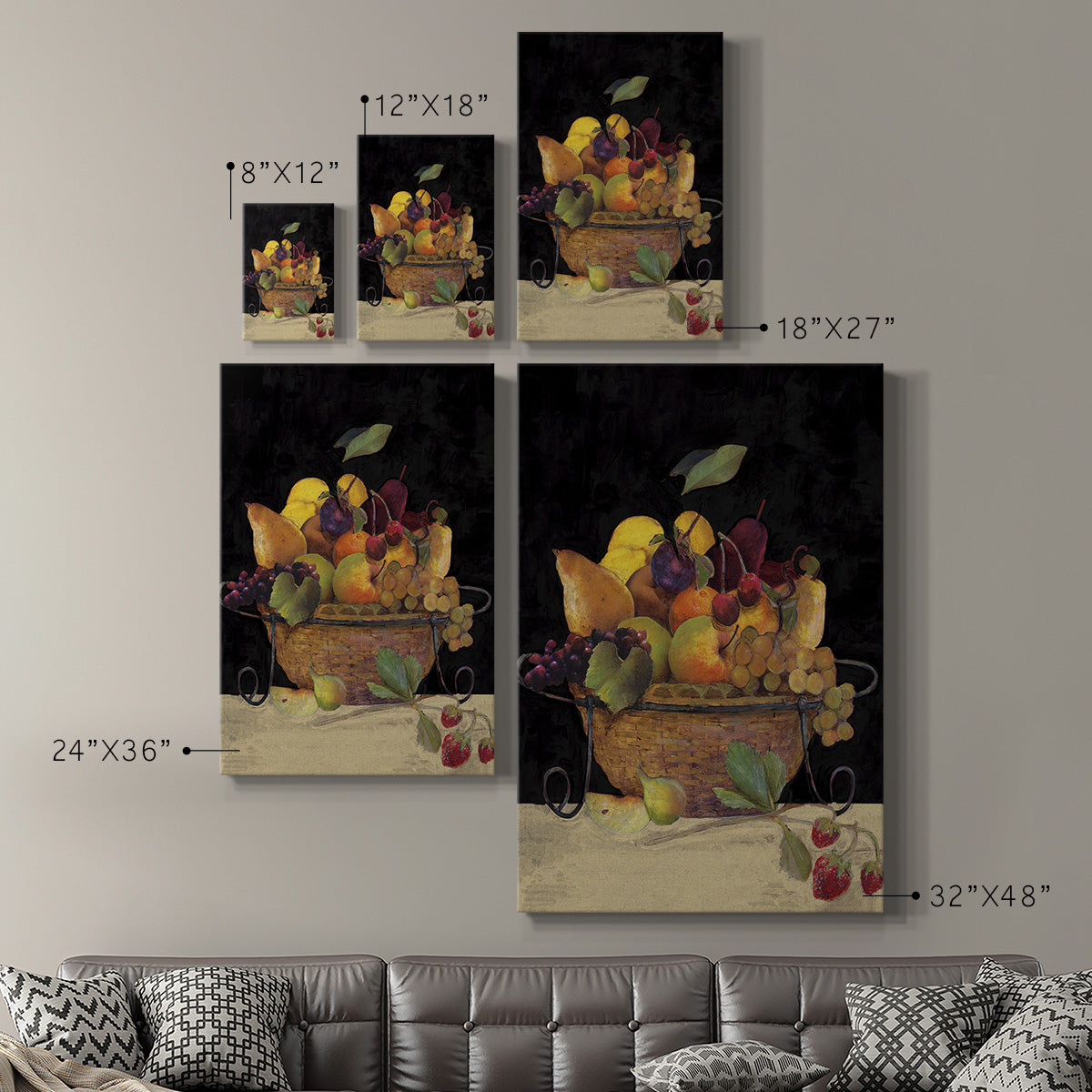 Fruit Basket II Revisit Premium Gallery Wrapped Canvas - Ready to Hang