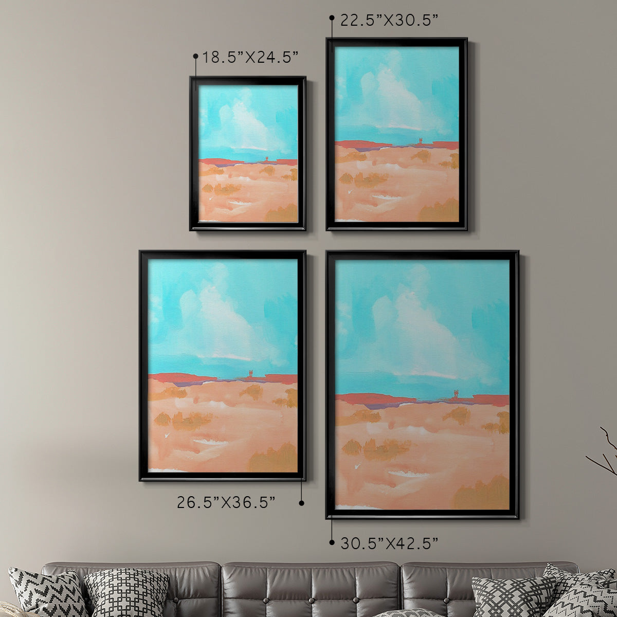 Wide Open Spaces II - Modern Framed Canvas Print