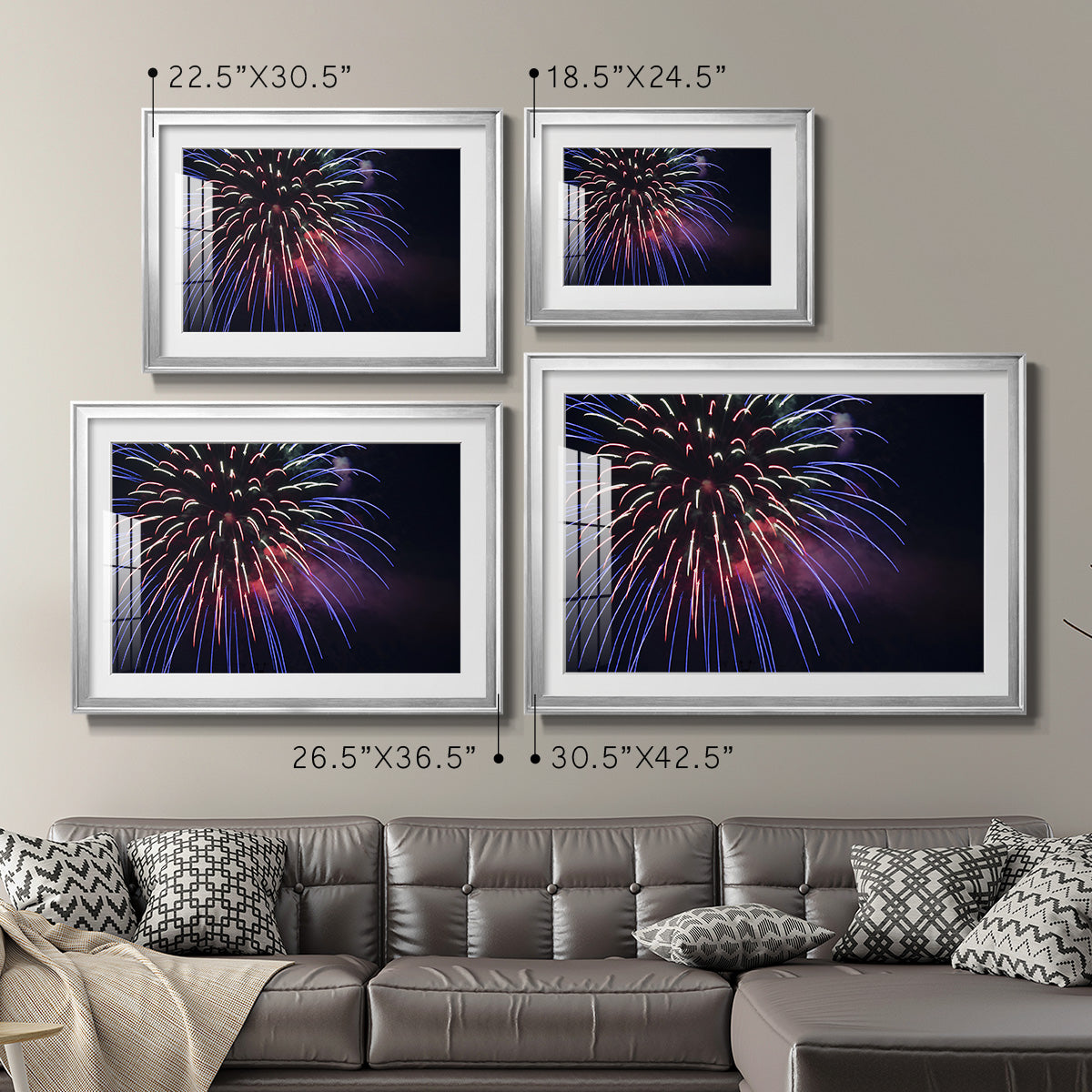 Sky Flower - Modern Framed Art Print