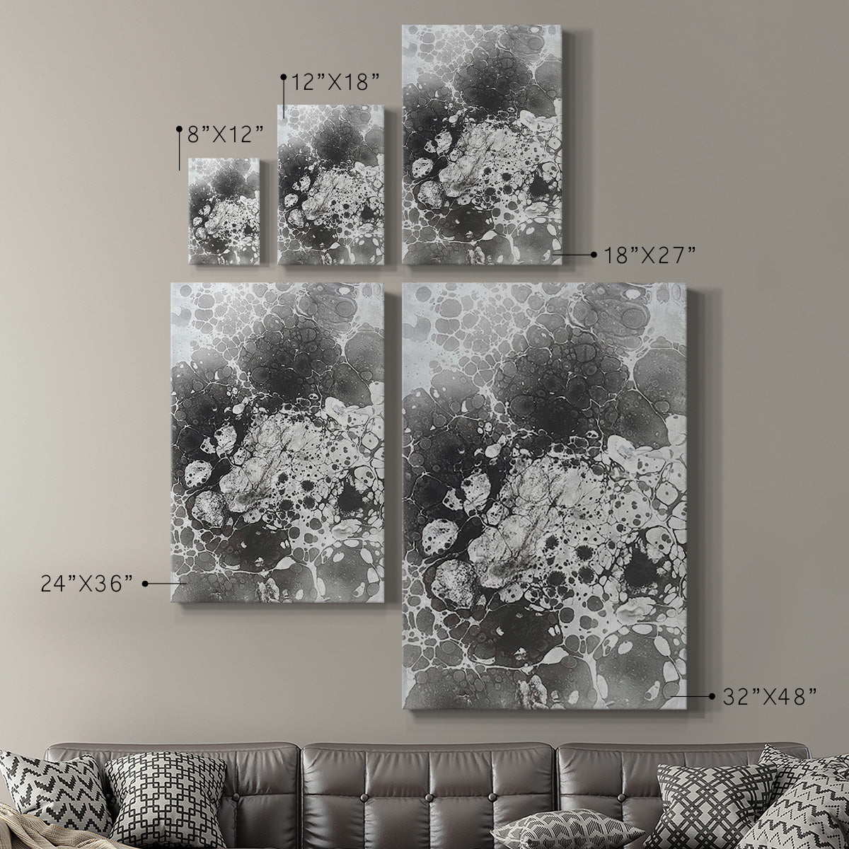 Marbling VI - Canvas Art Print