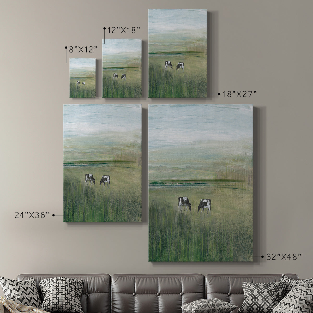 Out to Pasture II - Canvas Art Print