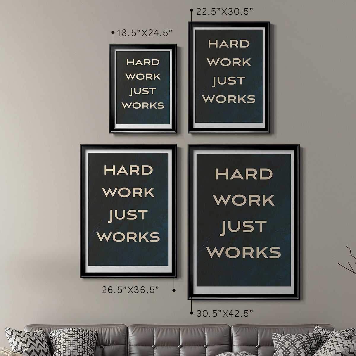 Bro-Inspo I - Modern Framed Canvas Print