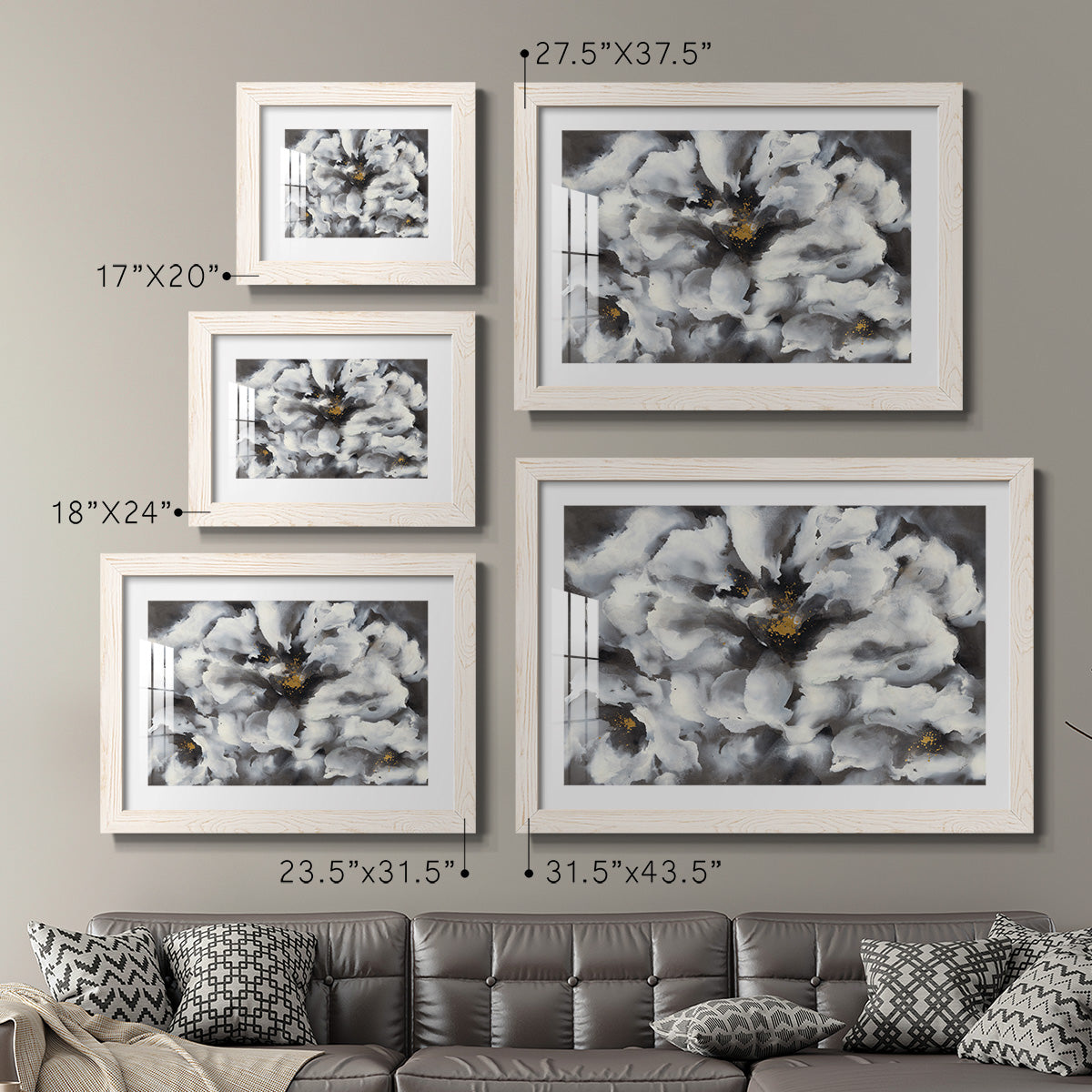Peonia - Barnwood Framed Art Print