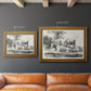 Classical pastoral landscape artwork by Nicolas Berchem in an ornate traditional gold frame shown in multiple size options.