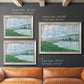 Impressionist river landscape at Vétheuil by Claude Monet in an ornate champagne frame shown in multiple size options.