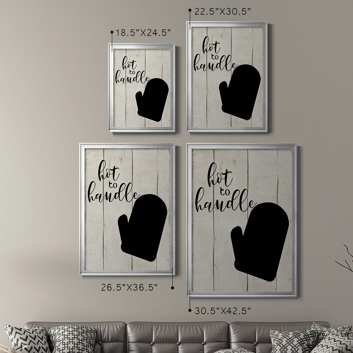 Hot To Handle - Modern Framed Canvas Print