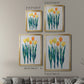Tulips in a Row II - Modern Framed Canvas Print