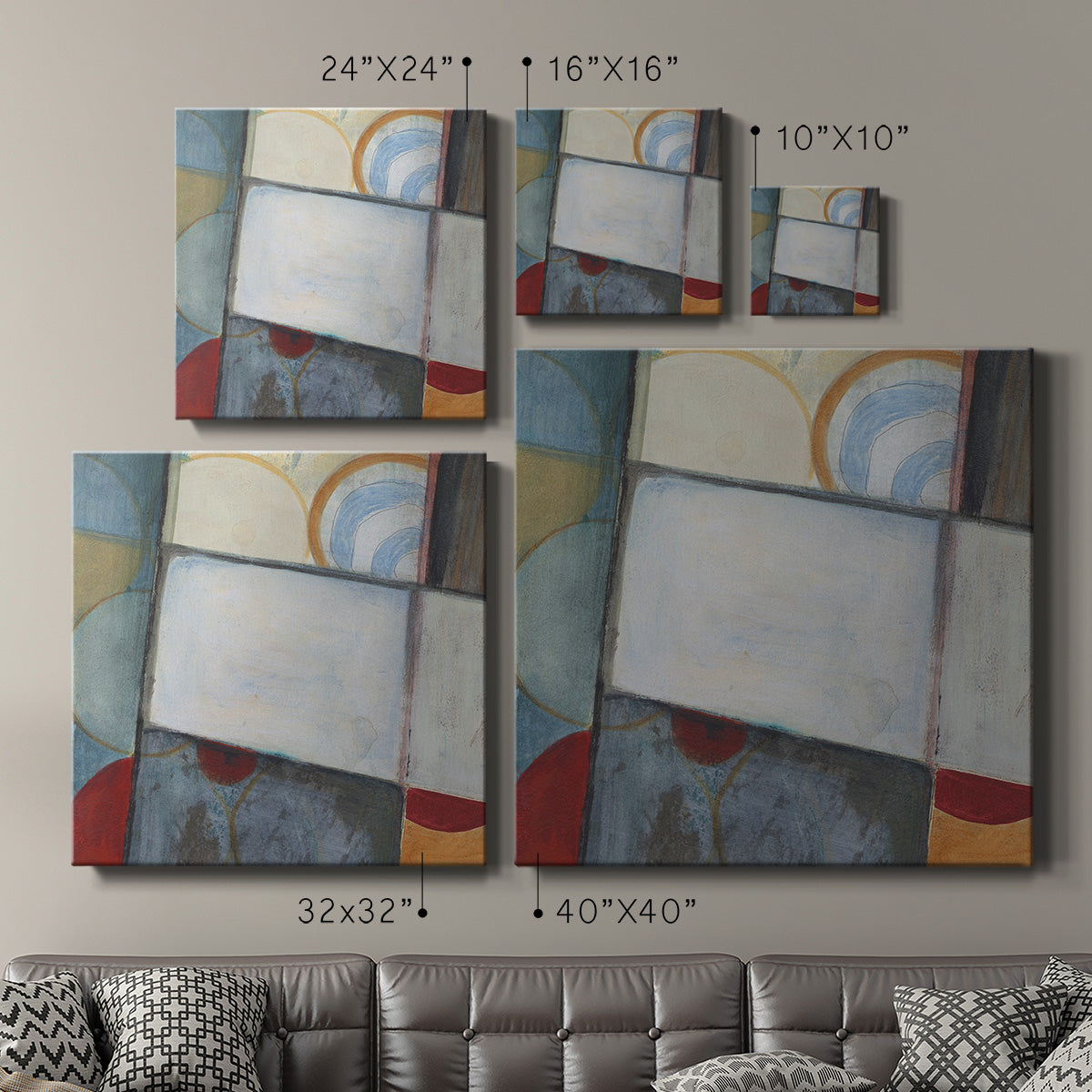 Seven Circles III-Premium Gallery Wrapped Canvas - Ready to Hang