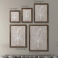 Size comparison chart for a set of two walnut barnwood framed canvas prints.