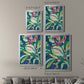 Blue Tropics II - Modern Framed Canvas Print