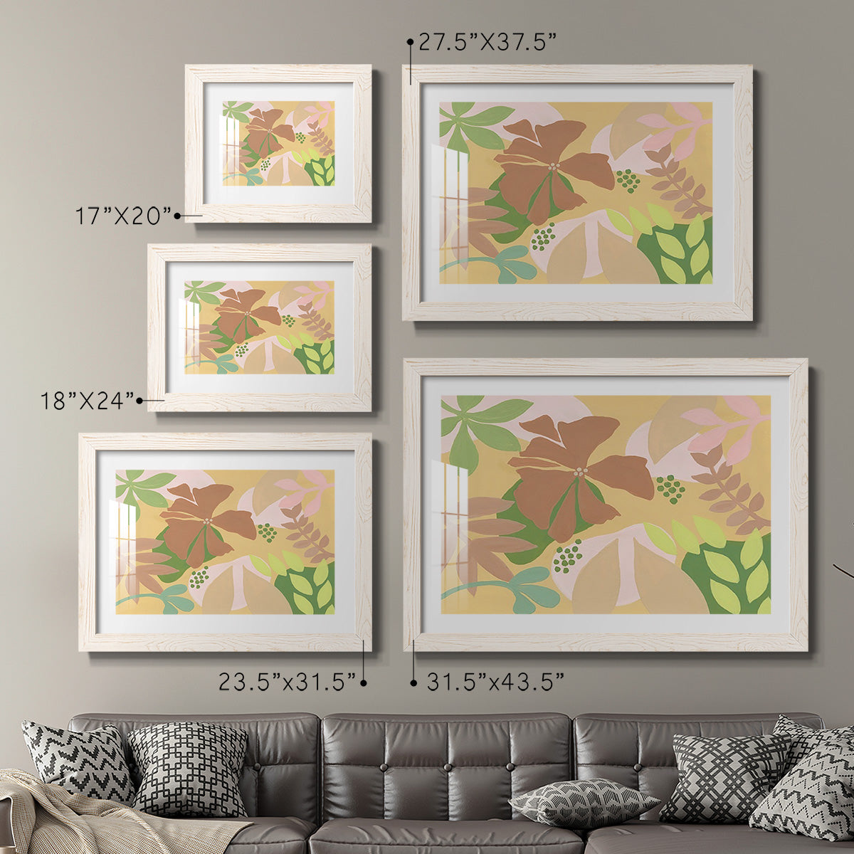 Neutral Blooms IV-Premium Framed Print - Ready to Hang