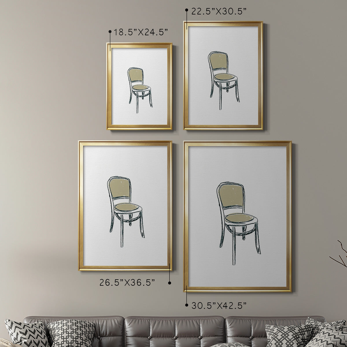Take a Seat XI - Modern Framed Canvas Print