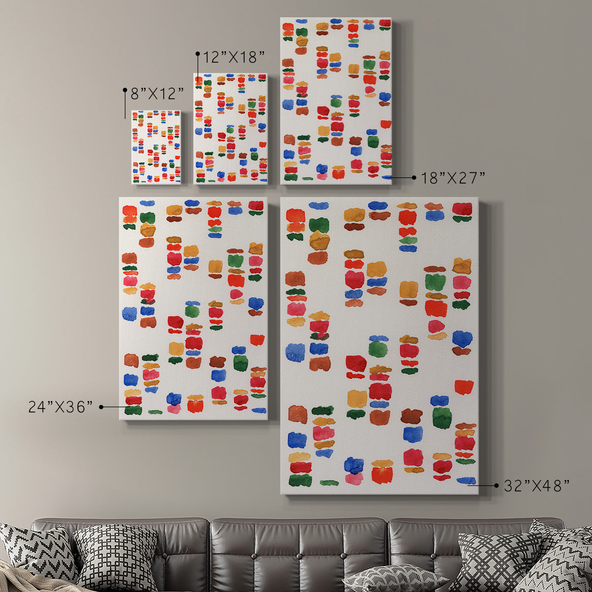 Colorful Code II Premium Gallery Wrapped Canvas - Ready to Hang