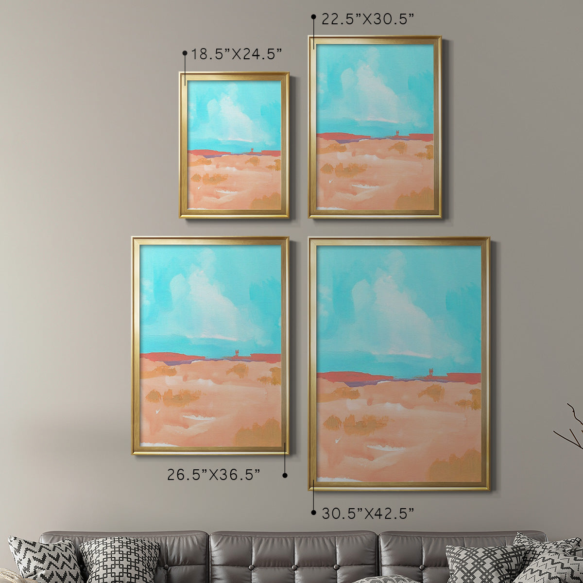 Wide Open Spaces II - Modern Framed Canvas Print