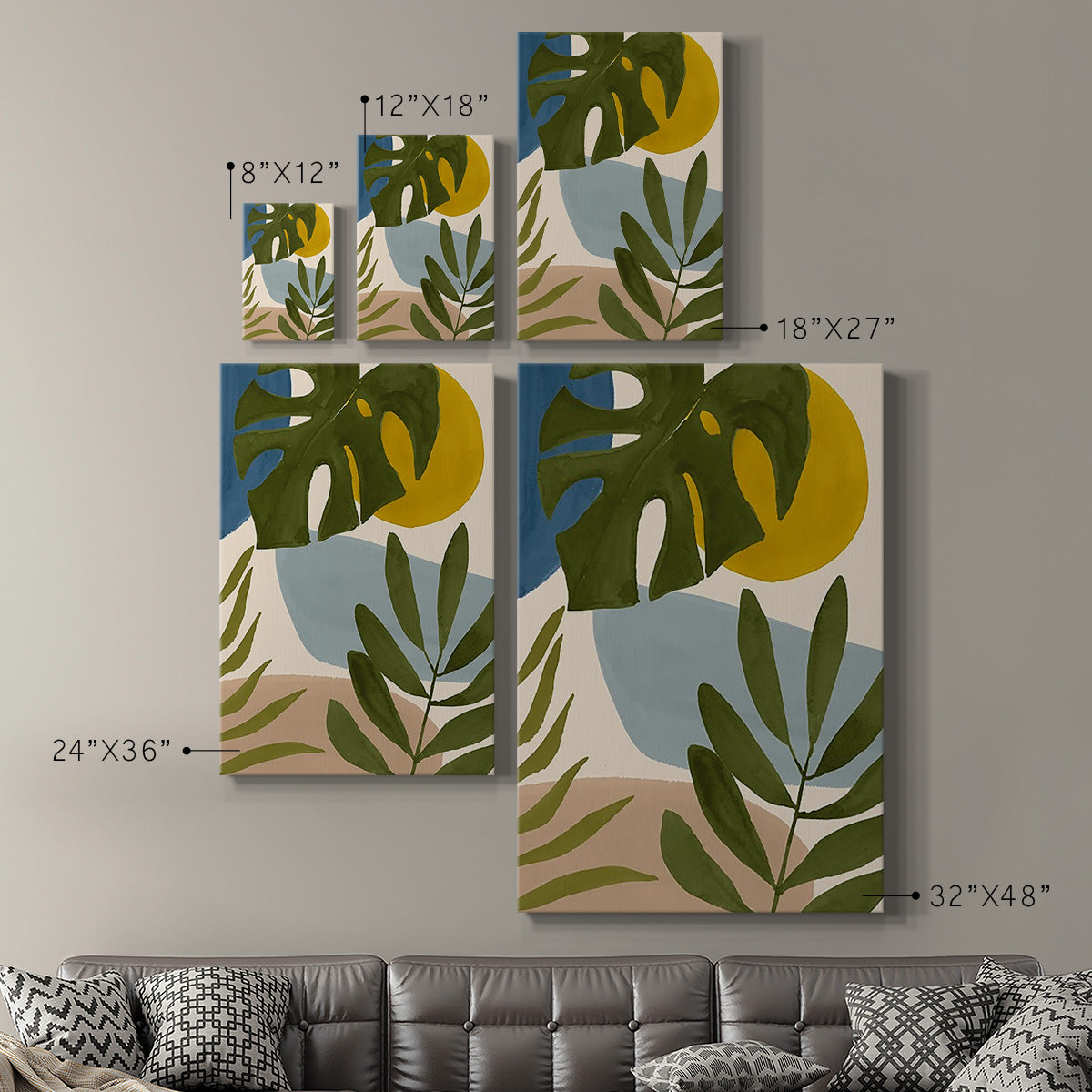 Tropica Tumble I - Canvas Art Print