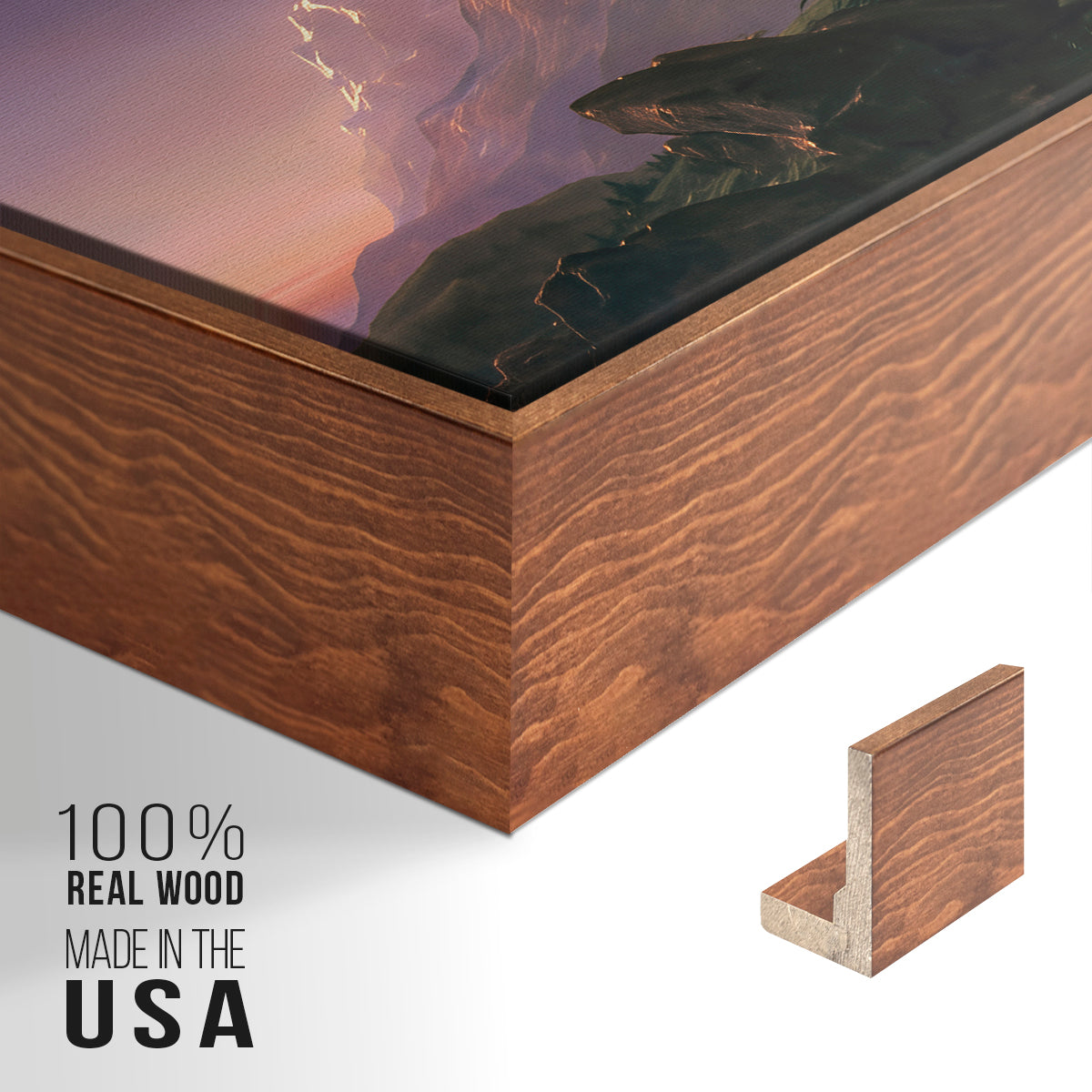 Prometheus Bound, 1847 - Floater Framed Canvas Print