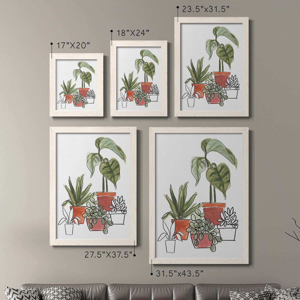 Home Grown I - Premium Framed Canvas 2 Piece Set - Ready to Hang