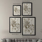 Sepia Botanical Journal IX - Modern Framed Canvas Print