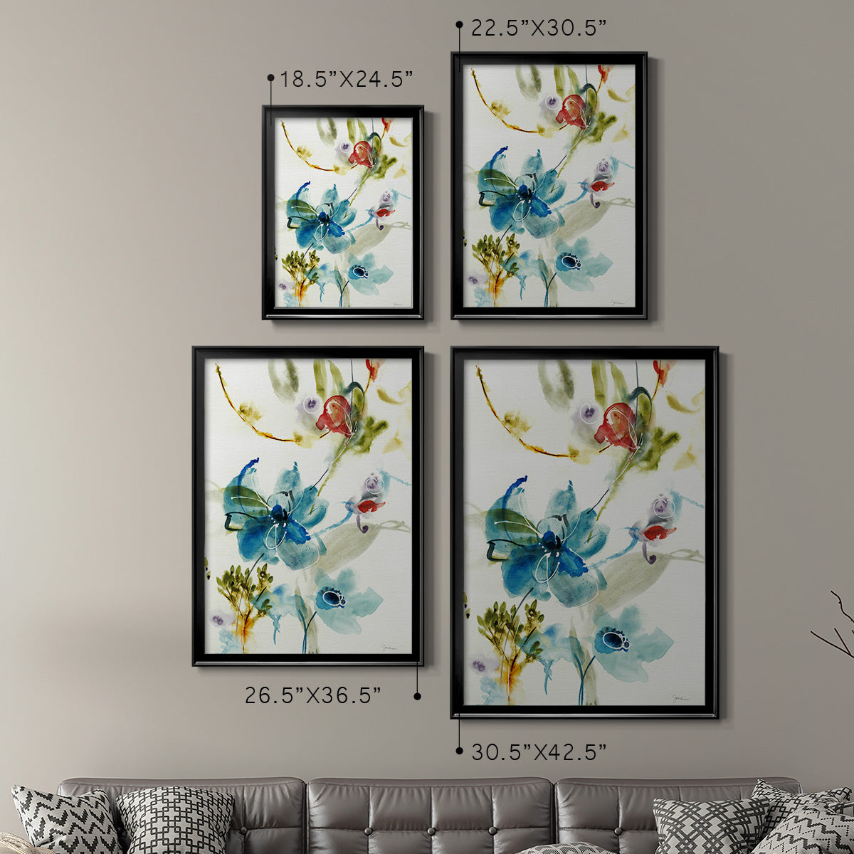 Color Of Summer I - Modern Framed Canvas Print