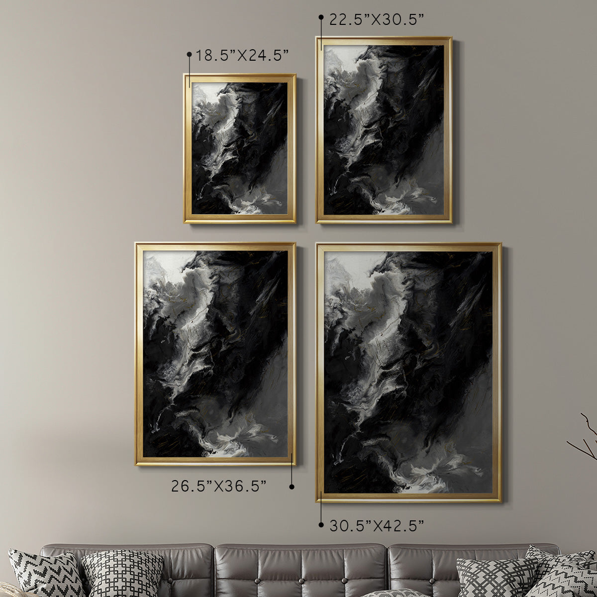 Changes - Modern Framed Canvas Print