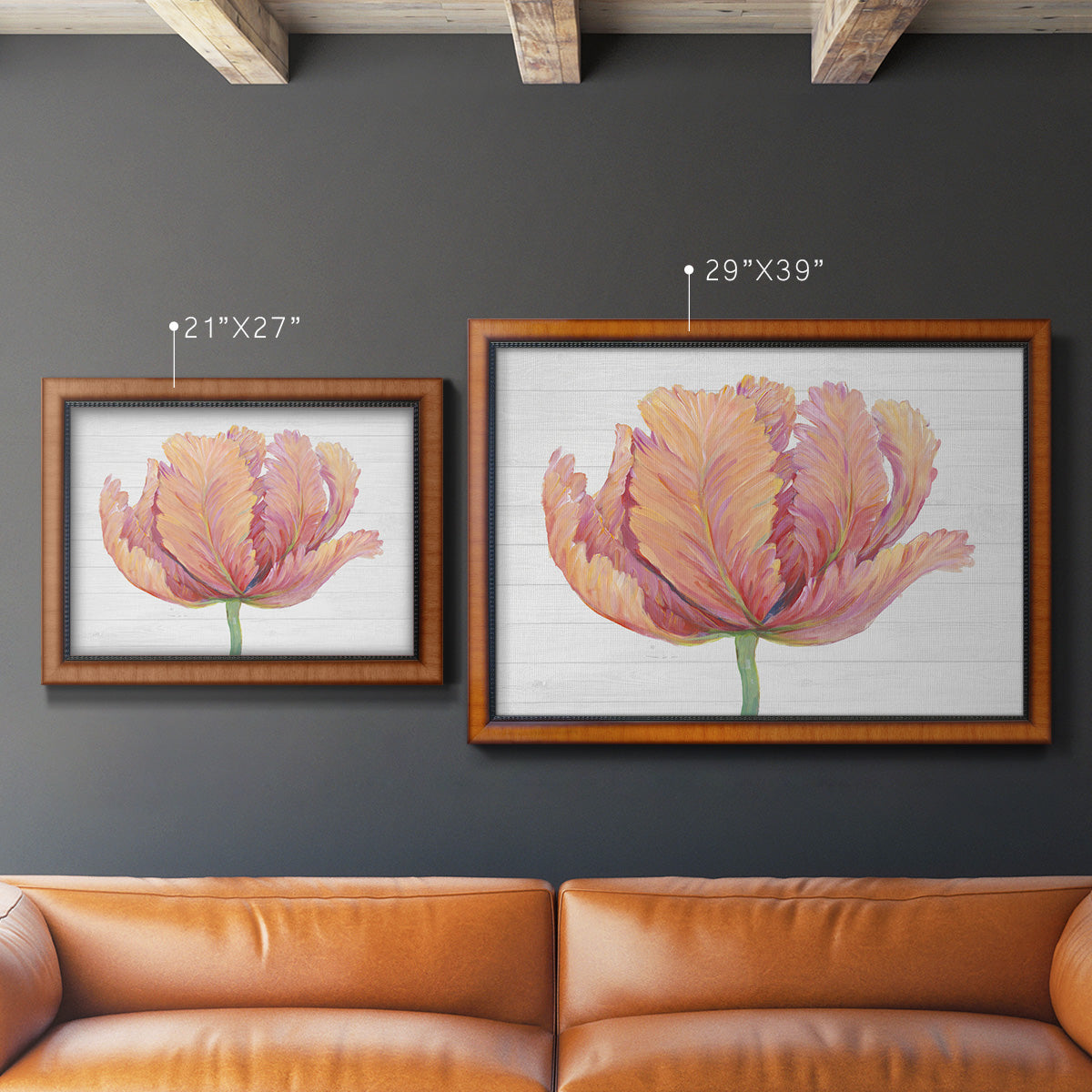 Single Pink Bloom I Premium Framed Canvas- Ready to Hang