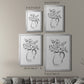 Sketchy Bouquet II - Modern Framed Canvas Print