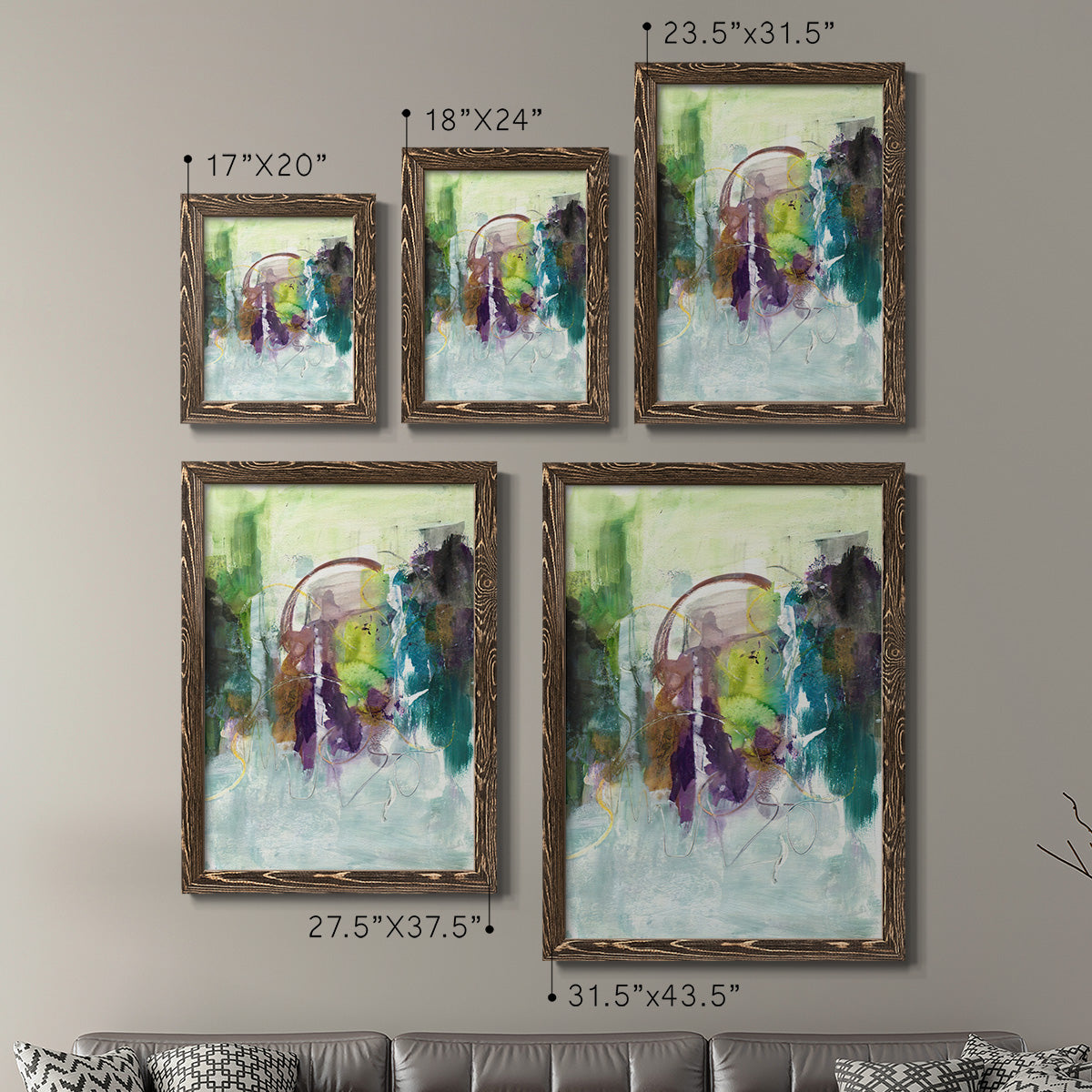 Moving On I - Premium Framed Canvas 2 Piece Set - Ready to Hang