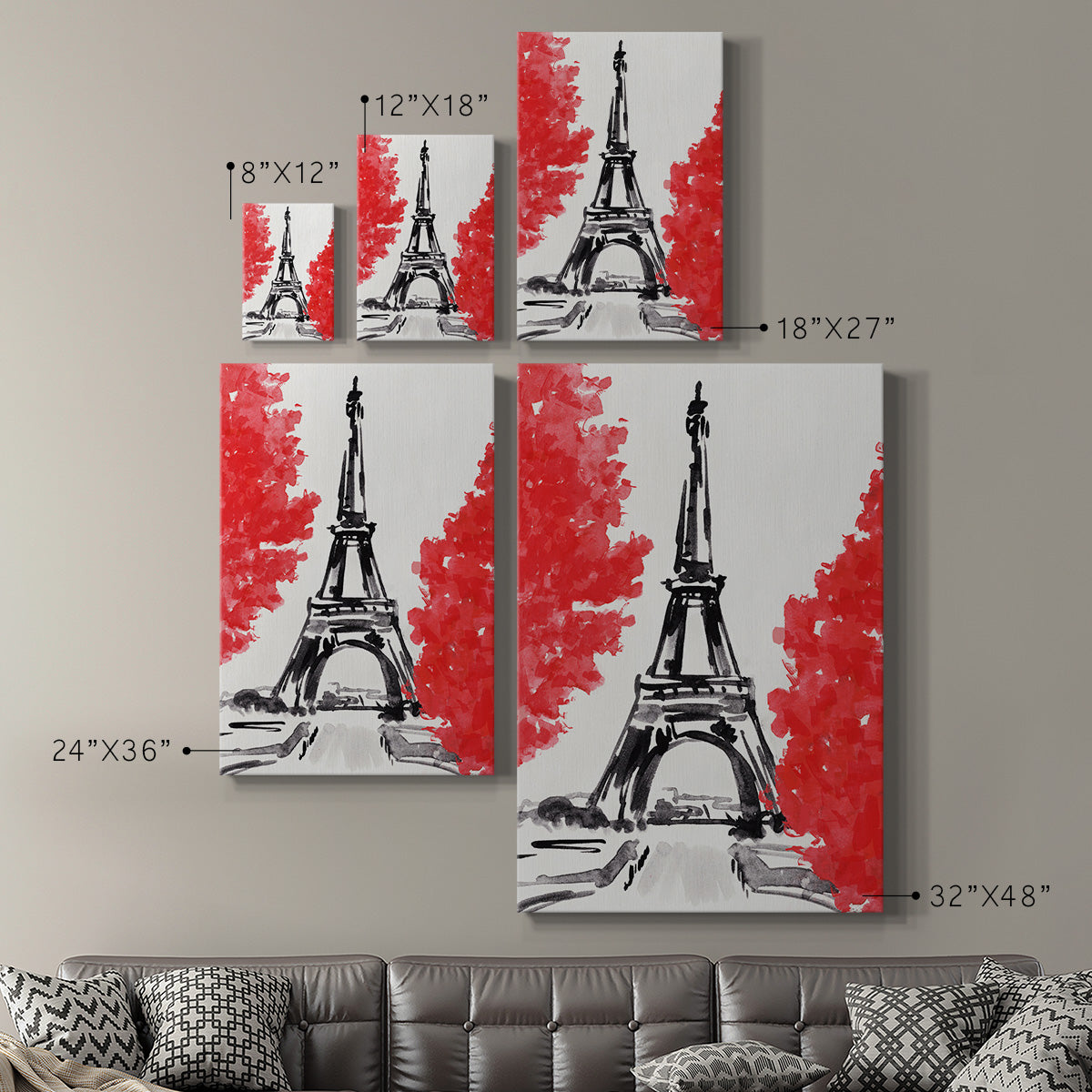 Day in Paris II Premium Gallery Wrapped Canvas - Ready to Hang