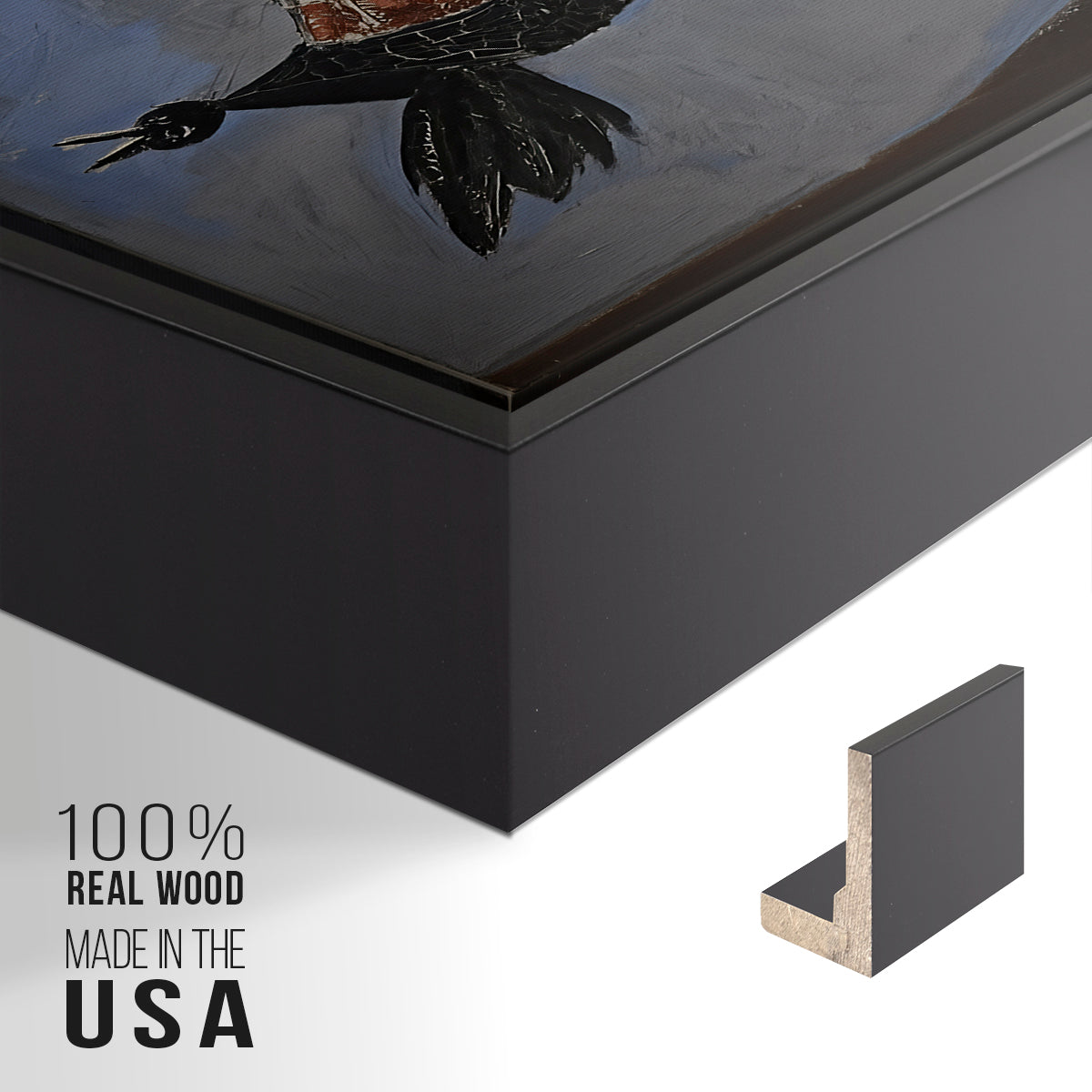 Cat Catching a Bird, 1939 - Floater Framed Canvas Print