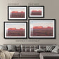 Red Rocks at Dusk I - Modern Framed Art Print